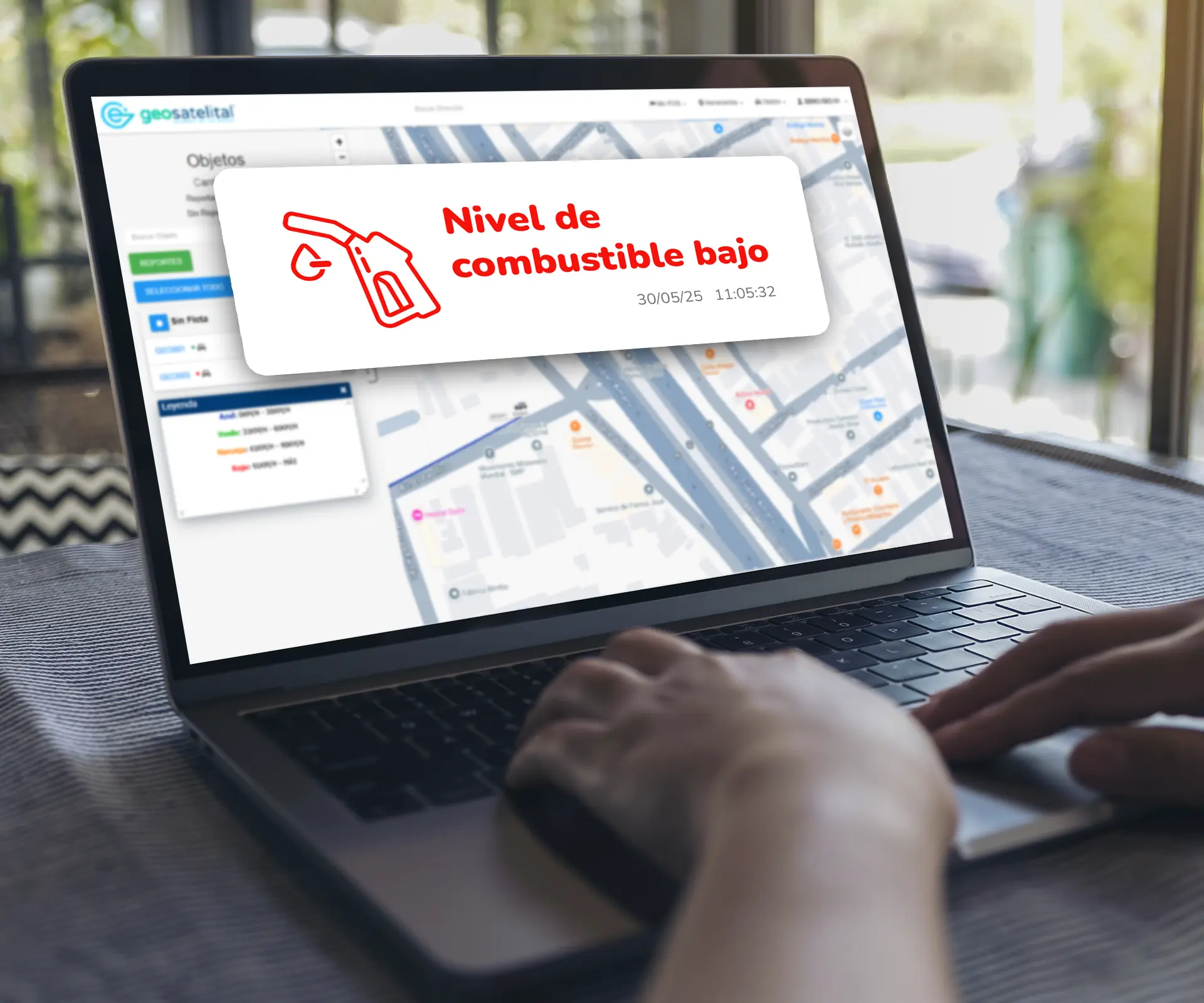 Alertas por robo o descarga