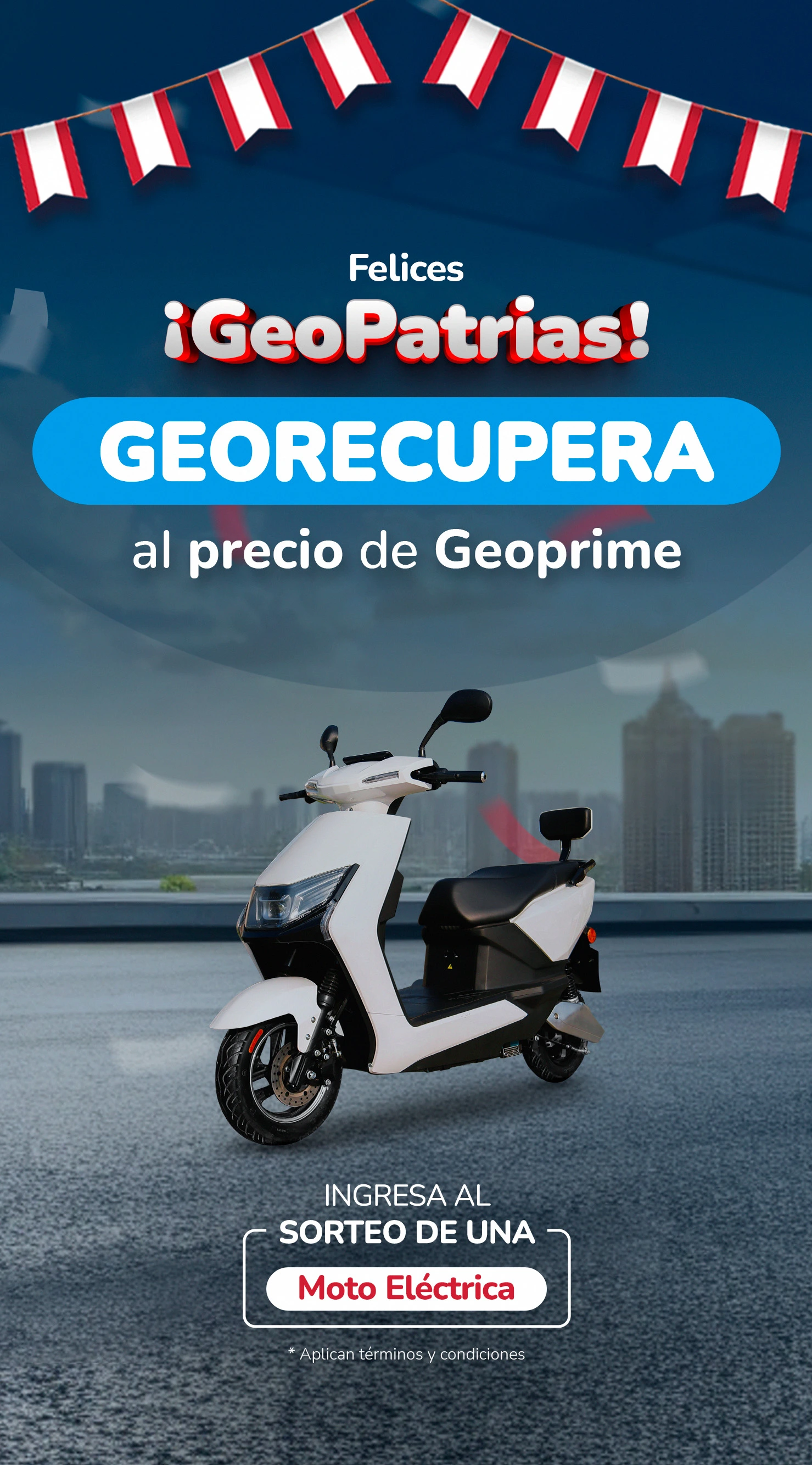 Sorteo Moto Eléctrica - Geosatelital